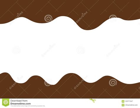melted flowing chocolate drips  transparency seamless horizontal