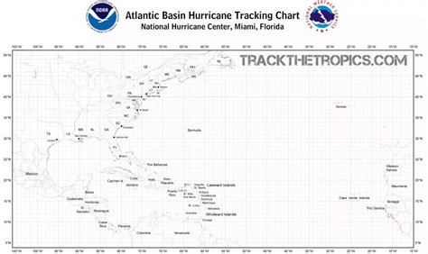 atlantic hurricane season tracking chart  track  tropics