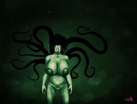 rule 34 areolae black hair breasts deep horror huge breasts mermaid