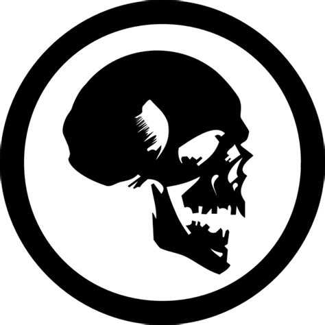 human skull symbol vector image public domain vectors
