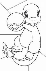 Charmander Pokeball Pokemon Colorir Relacionadas sketch template