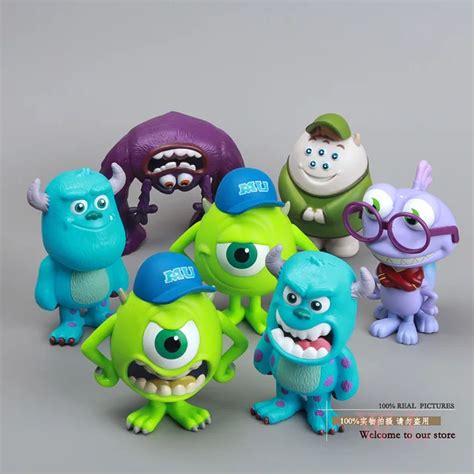 Monsters Inc Monsters University Mike Sully Mini Pvc Action Figure
