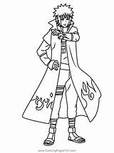 Minato Naruto Namikaze Outline Coloringpages101 Tobi sketch template