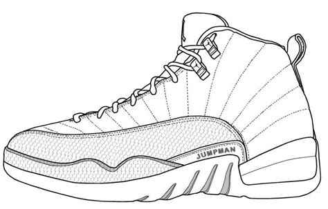 drawing jordans shoes coloring pages sketch coloring page