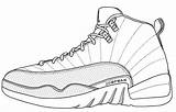 Jordan Shoe Coloring Pages Drawing Air Template Sneaker Sneakers Book Sketch Retro Kids Choose Board Templates sketch template