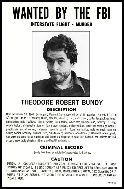 Serial Killer Ted Bundy Photograph By Daniel Hagerman
