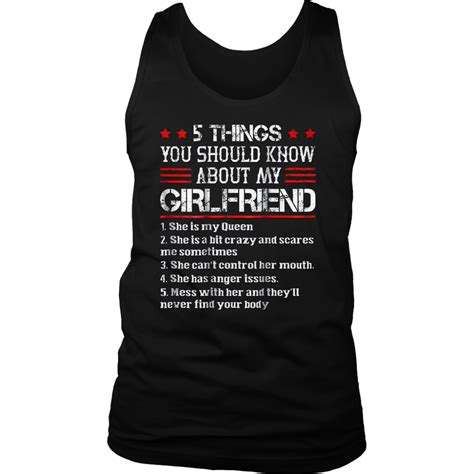 5 things you should know about my girlfriend funny shirt teefig