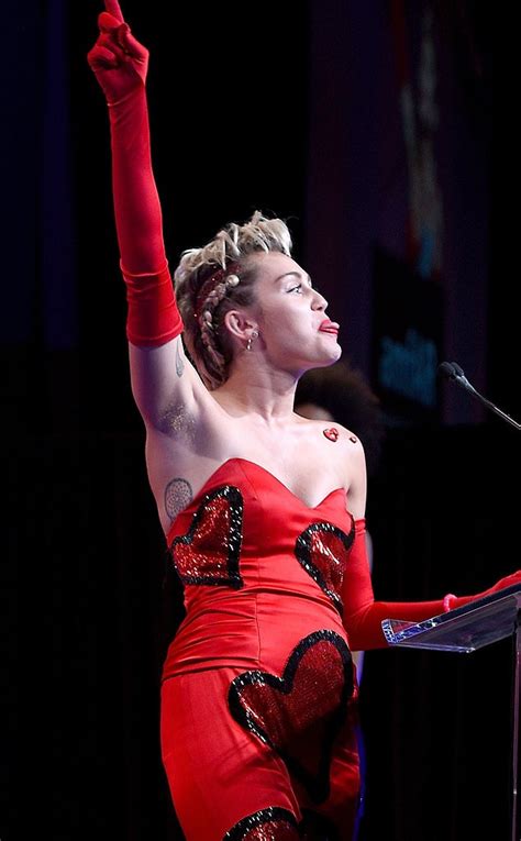 Miley Cyrus From Stars With Armpit Hair E News