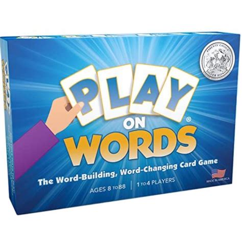play  words card game paper games
