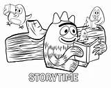 Gabba Coloring Yo Pages Printable Story Time Para Slide Themes Templates Powerpoint Google Nick Jr sketch template