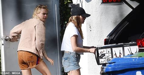 cara delevingne and ashley benson are seen with a £360 leather sex