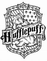 Hufflepuff Coloring Potter Harry Pages Coloriage Choisir Tableau Un sketch template