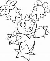 Pokemon Maractus Coloring Pages Mega Medicham Pokémon Template sketch template