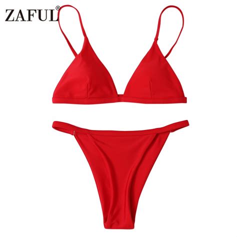 Zaful 2017 New Sexy Micro Bikinis Women Swimsuit Swimwear Halter