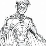 Robin Nightwing Sketch Drake sketch template