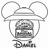 Coloring Kingdom Animal Disney Pages Mickey Silhouette Popular sketch template