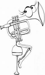 Instruments Brass sketch template