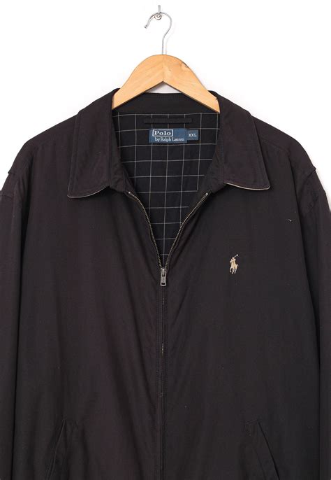 vintage mens polo ralph lauren harrington jacket black etsy