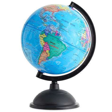 buy rotating world globe  stand  kids learning spinning earth