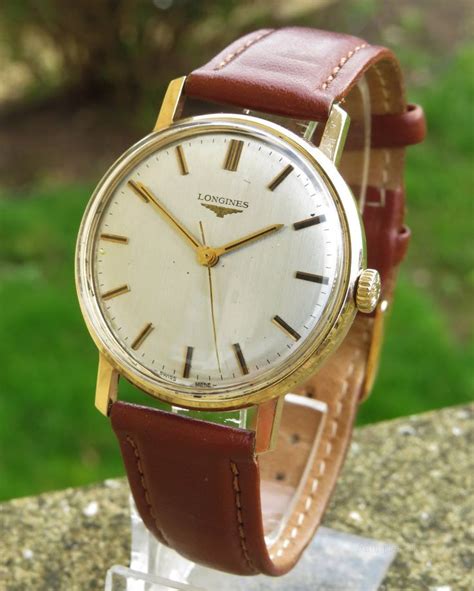 antiques atlas gents ct gold longines wrist  mens dress