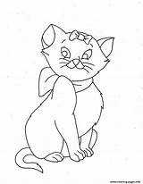 Coloring Animal Cat Female Pages Printable sketch template