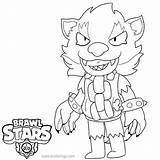 Brawl Werewolf Xcolorings sketch template