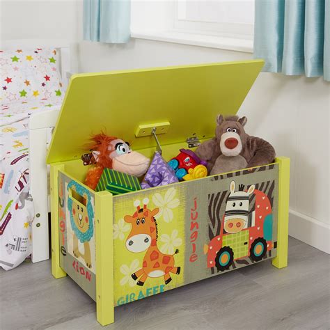 wooden toy box childrens wooden toy storage box safari jungle www