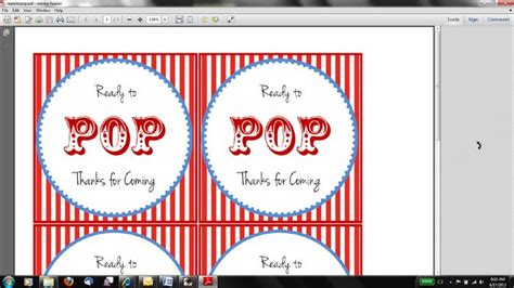 printable ready  pop popcorn labels ideas     edit