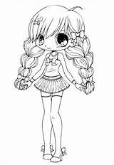 Gacha Coloring Pages Life Chibi Template Body Sketch Printable Print Formtemplate sketch template