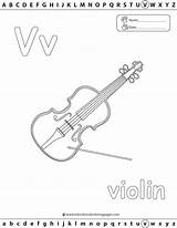 Coloring Pages Violin Abc Printable Top Fun Letter Educationalcoloringpages sketch template