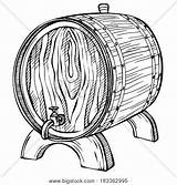 Keg Beer Drawing Wooden Sketch Barrel Getdrawings sketch template