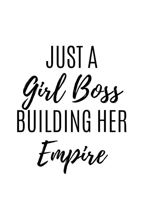 Just A Girl Boss Building Her Empire Inspirational Art Print Etsy