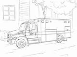 Ambulancia Pintar sketch template