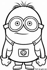 Coloring Pages Printable Despicable Minions Minion Kids Colouring Desktop Sheets Right Background Set Click Save sketch template