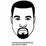 Kanye Xcolorings sketch template