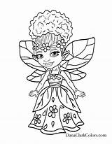Coloring Melanin Fairy Digi Jada Getcolorings Charmz sketch template