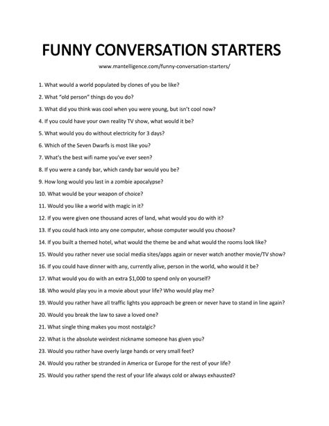 70 Funny Conversation Starters Text Social Irl Text Conversation