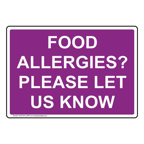 food allergies     sign nhe prp