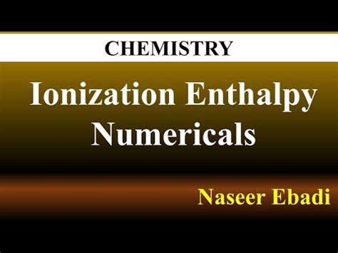 chemistry ionisation examples youtube