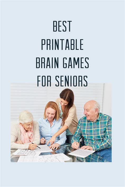 printable brain games  seniors fun party pop