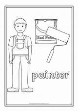 Occupations Colouring Coloring Pages Sheets Sparklebox sketch template