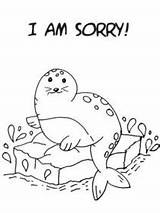 Sorry Printable Coloring Card Cards Am Print So sketch template