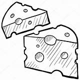 Cheese Swiss Sketch Vector Clipart Illustration Depositphotos Lhfgraphics Clipground Doodle Fresh Illustrations sketch template