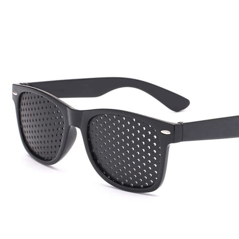 anti myopia pinhole sunglasses corrected visual acuity eye exercise