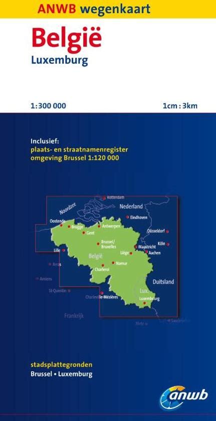 bolcom anwb wegenkaart belgie luxemburg
