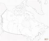 Canada Map Coloring Pages sketch template