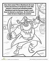 Blackbeard Drawing Pirate Worksheet Getdrawings sketch template