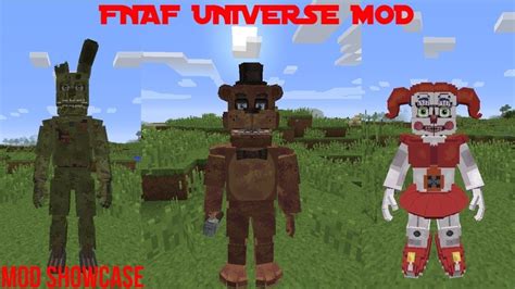minecraft  pc fnaf universe mod showcase youtube