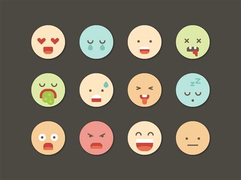 emotion stickers  shannon  thomas   artificial  dribbble