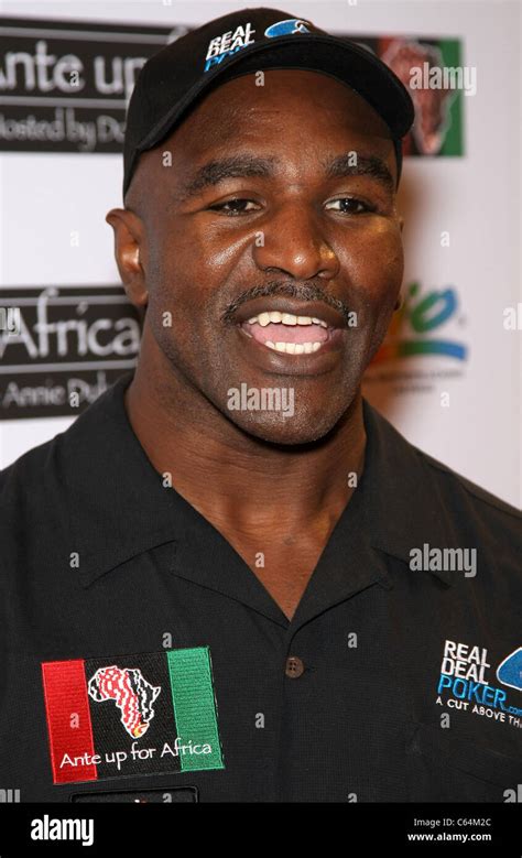 Evander Holyfield In Attendance For 2010 Ante Up For Africa Celebrity